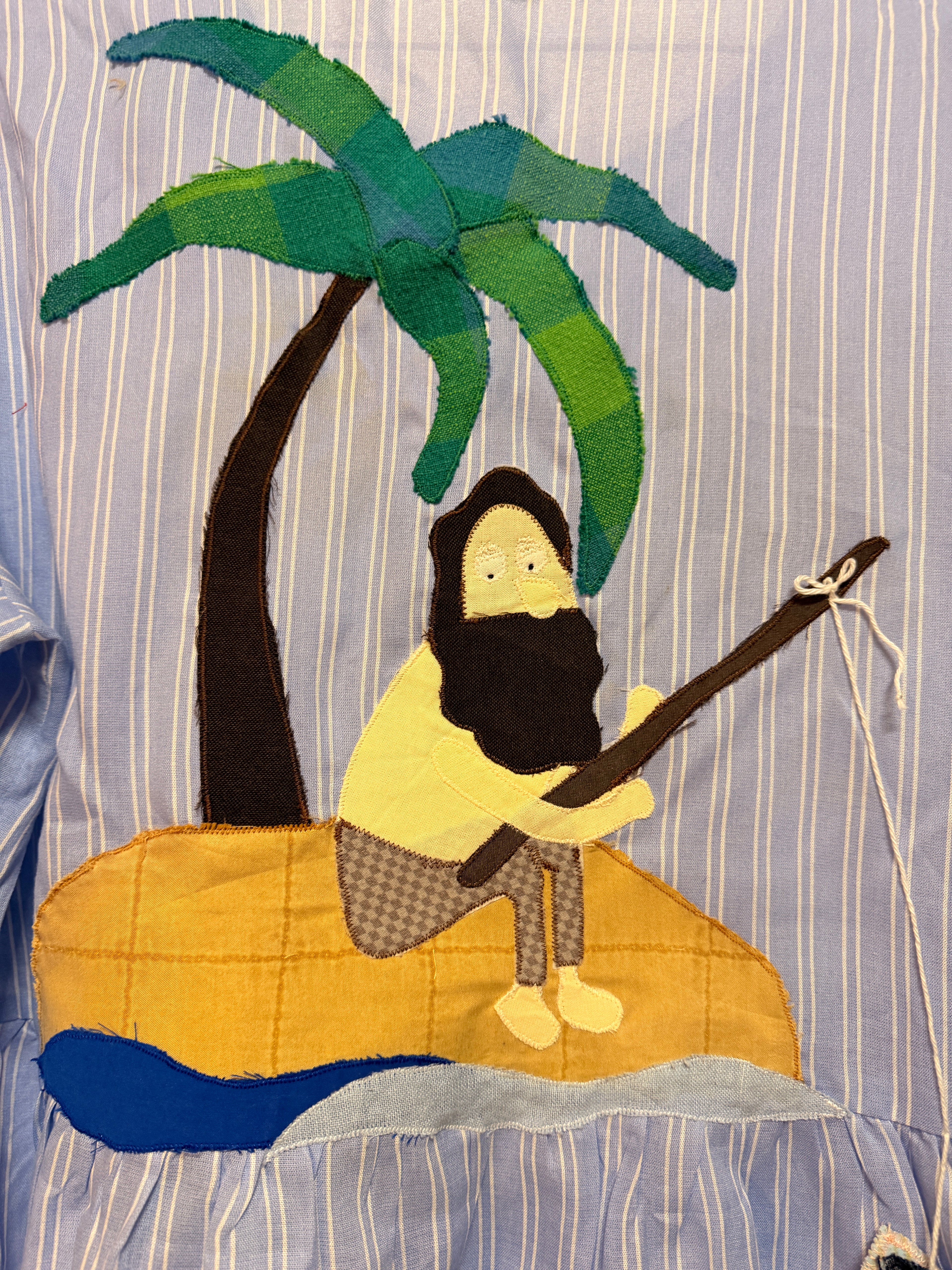 Upcyclet skjorte med 3D effekt