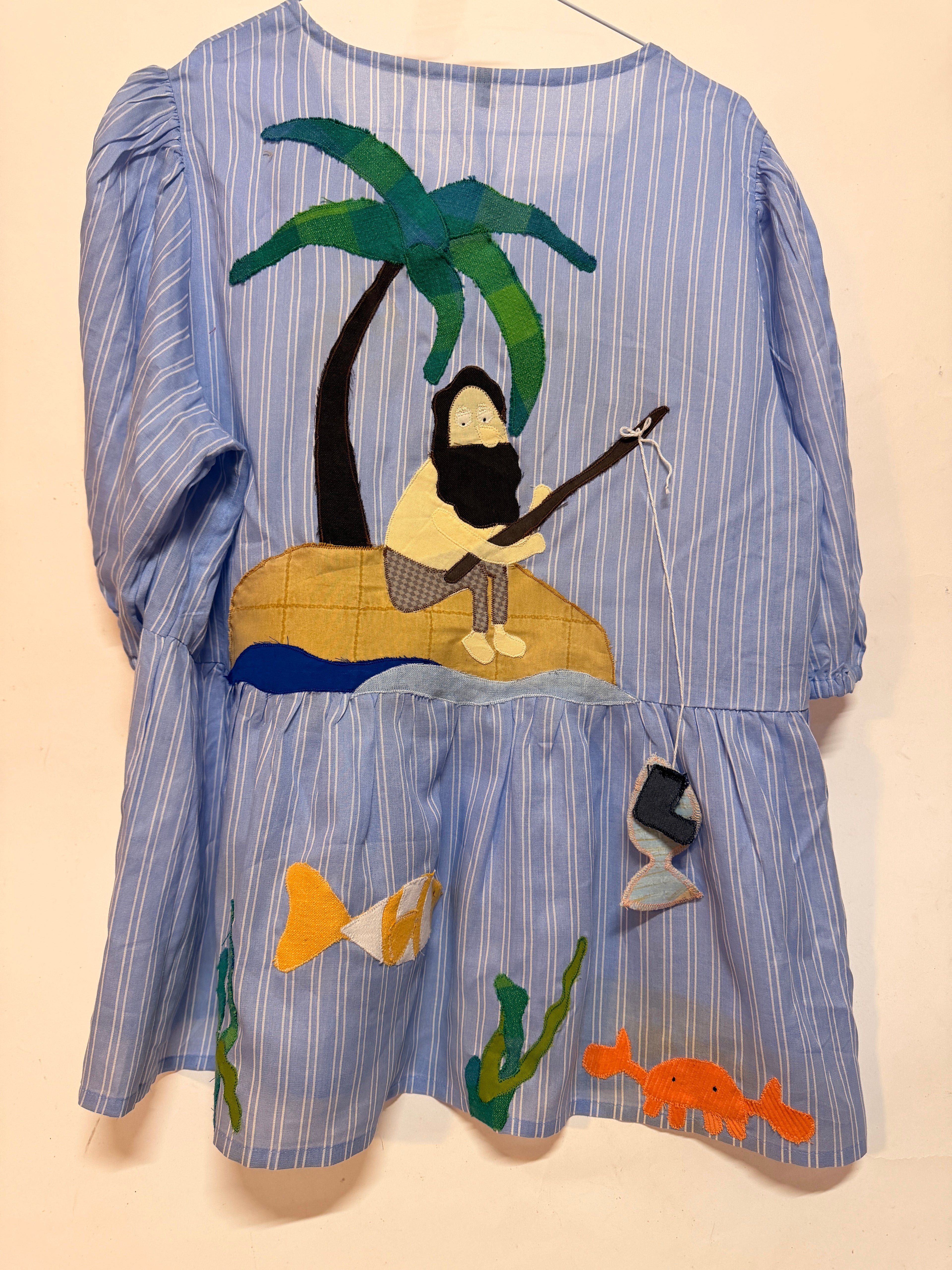 Upcyclet skjorte med 3D effekt