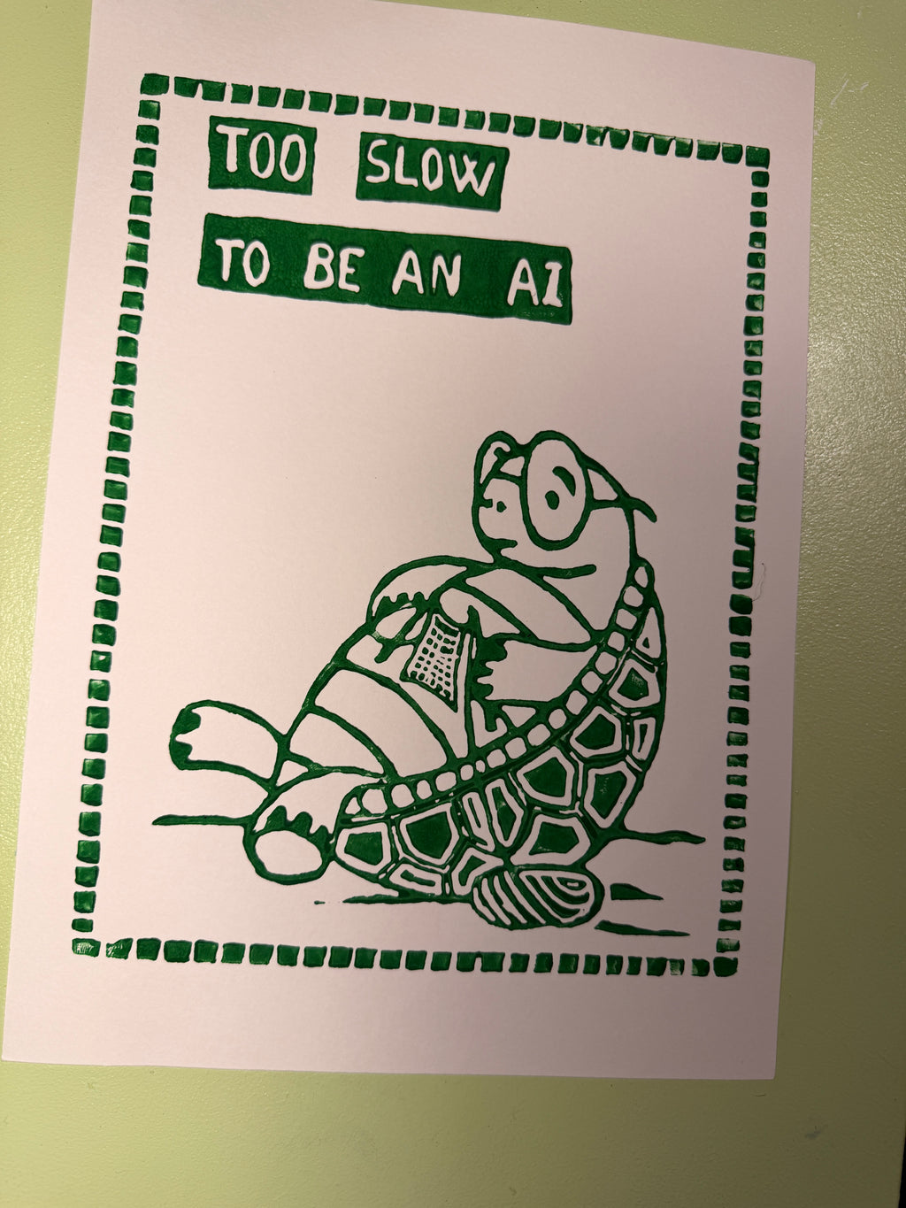 Strikkende skildpadde