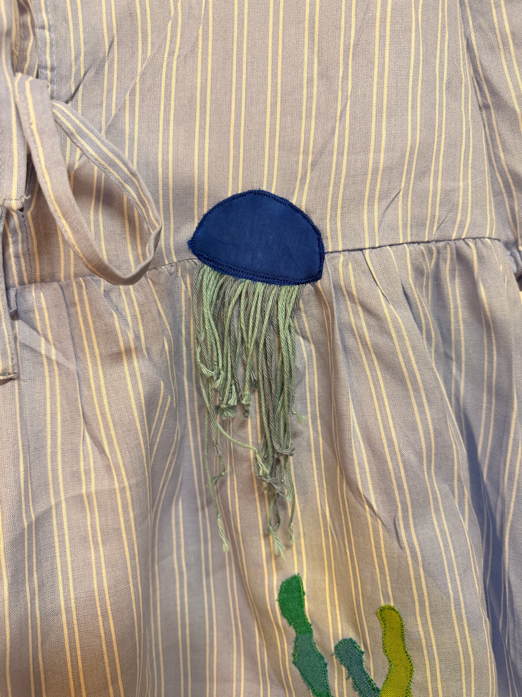 Upcyclet skjorte med 3D effekt