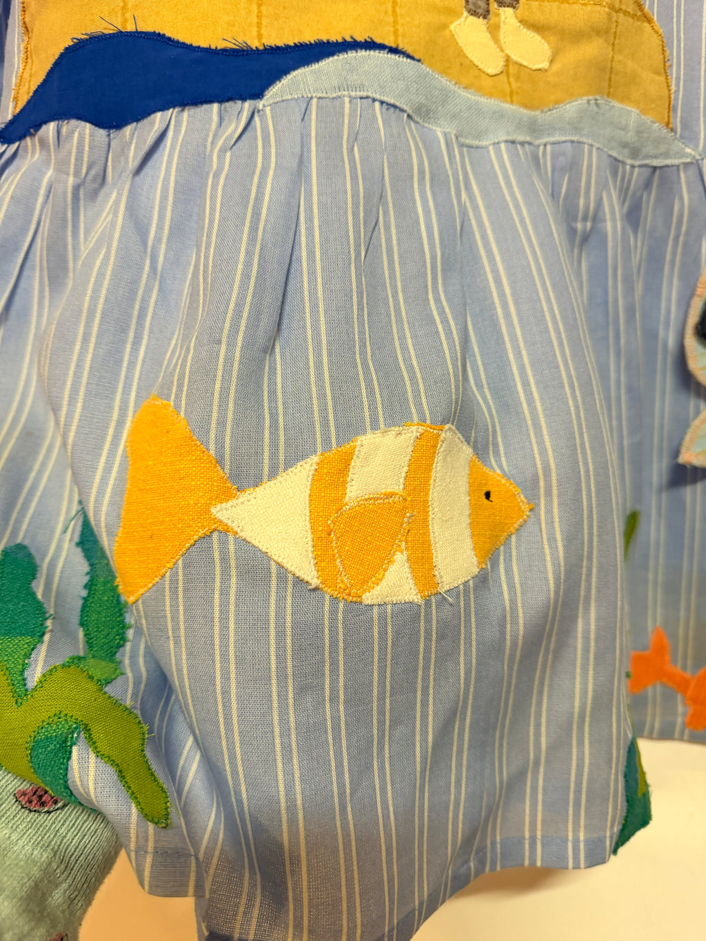 Upcyclet skjorte med 3D effekt