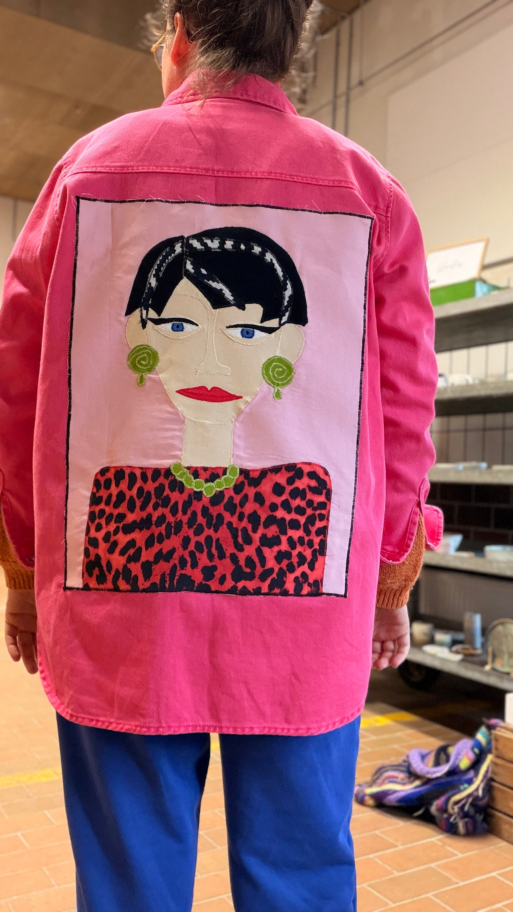 Pink overskjorte