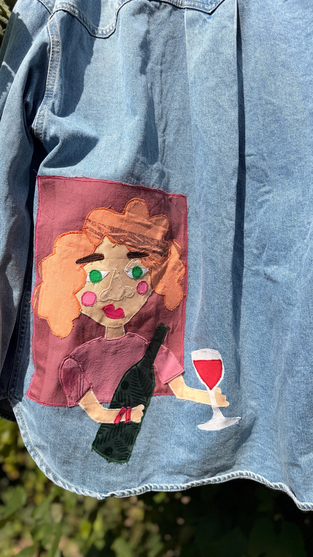 Denimjakke med vino