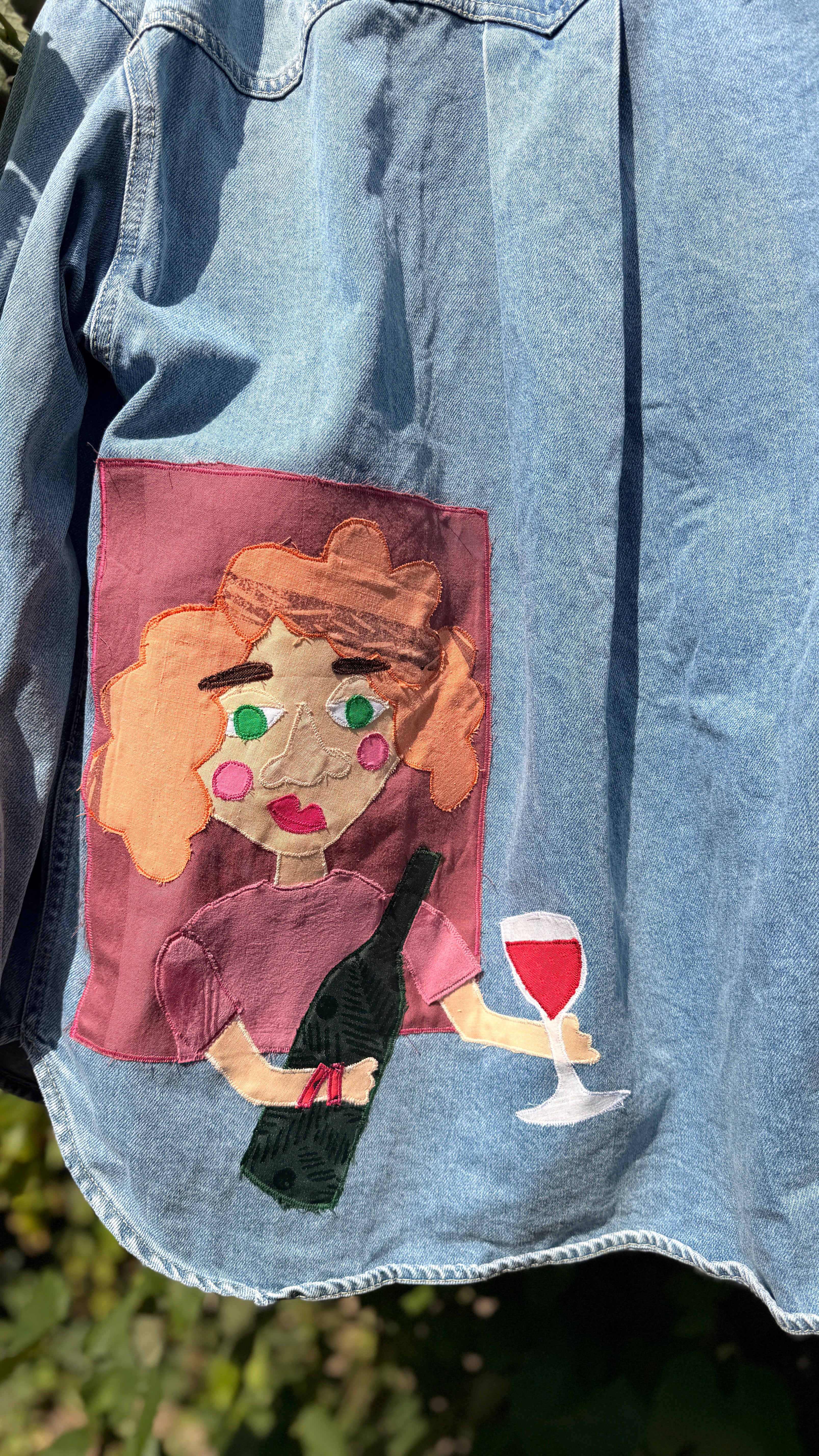Denimjakke med vino