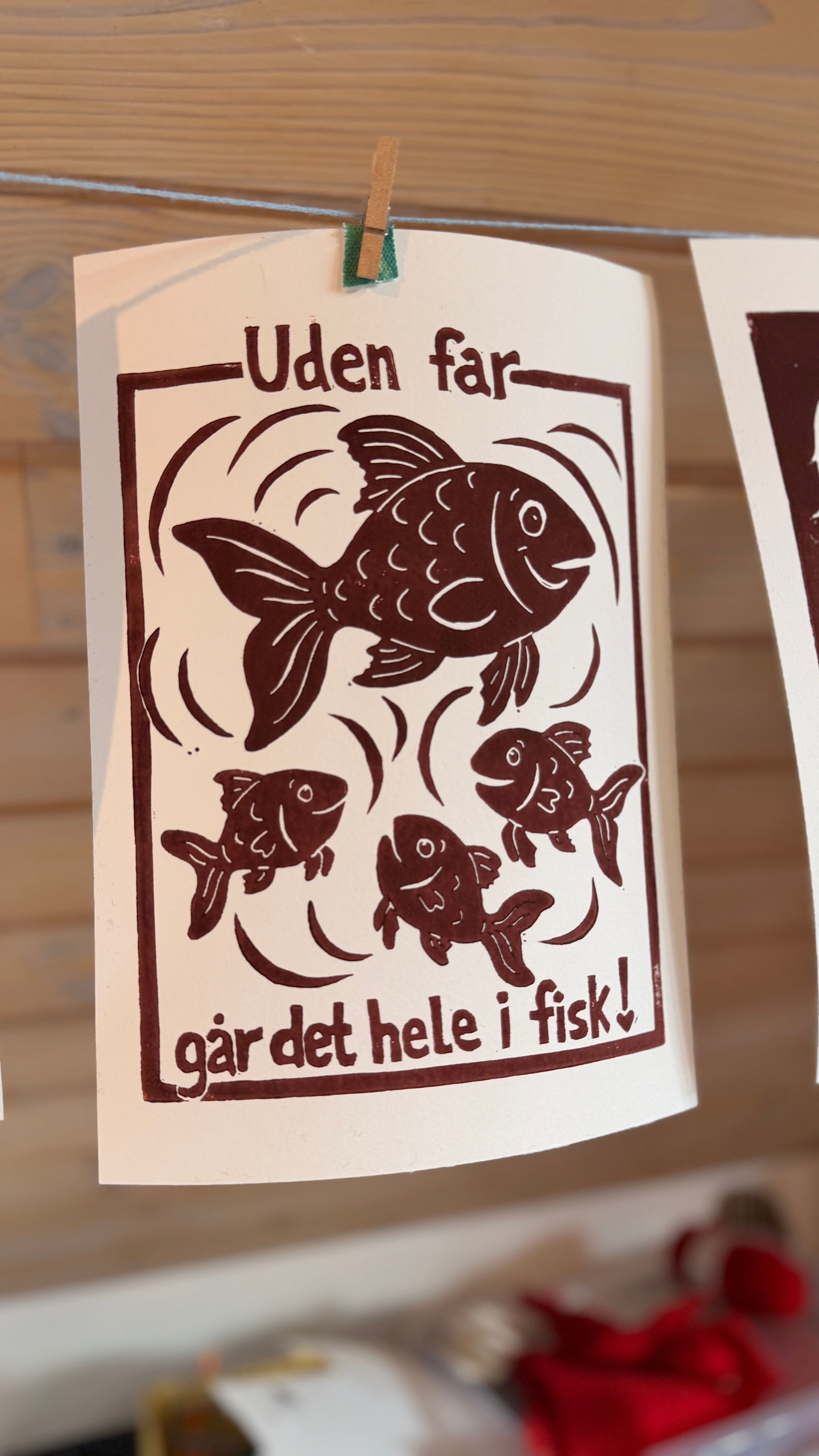 Uden far går det hele i fisk
