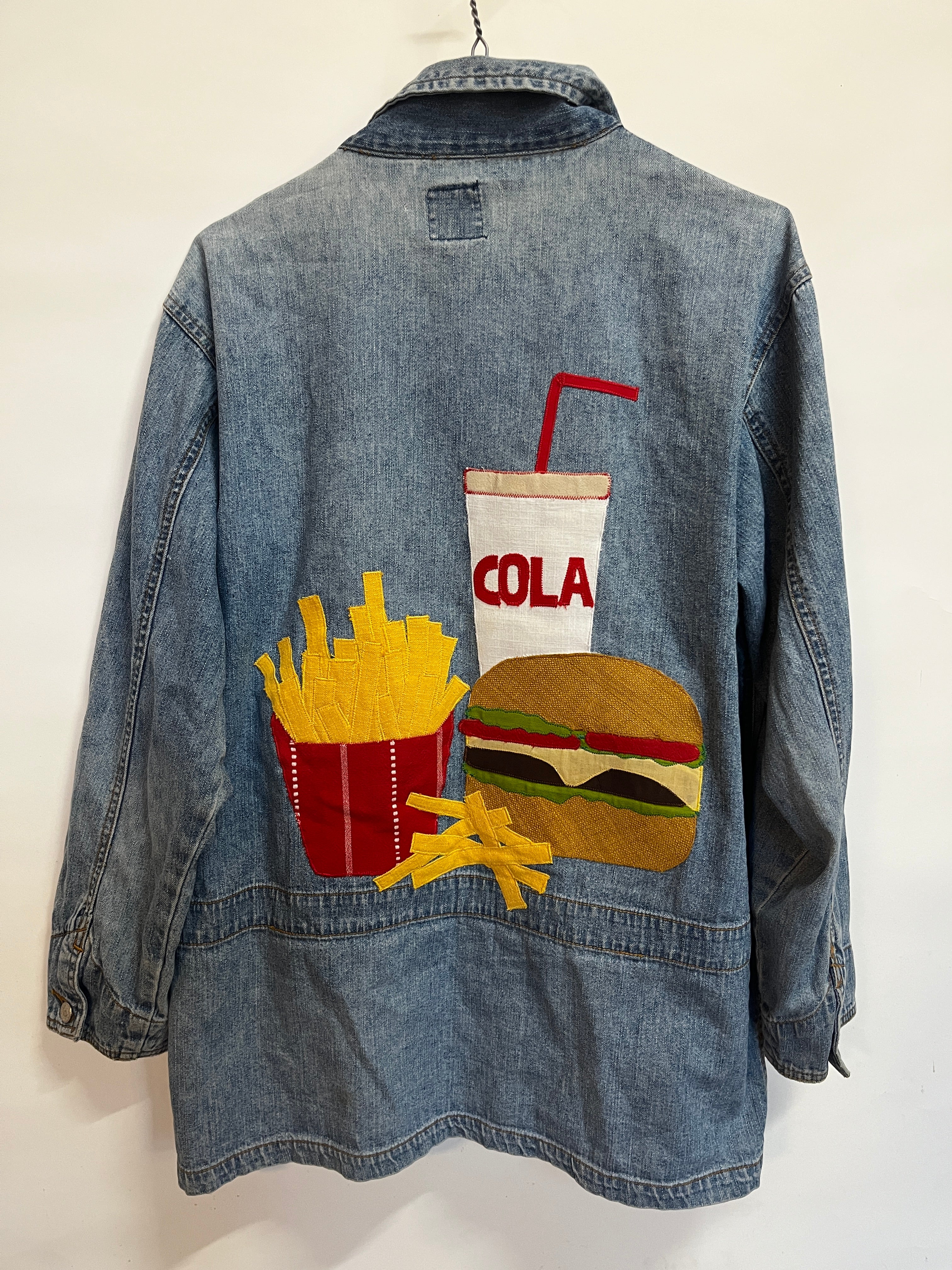 Burger og pommes jakke