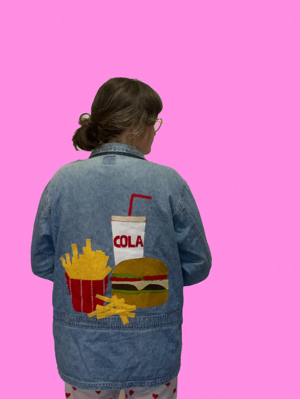 Burger og pommes jakke