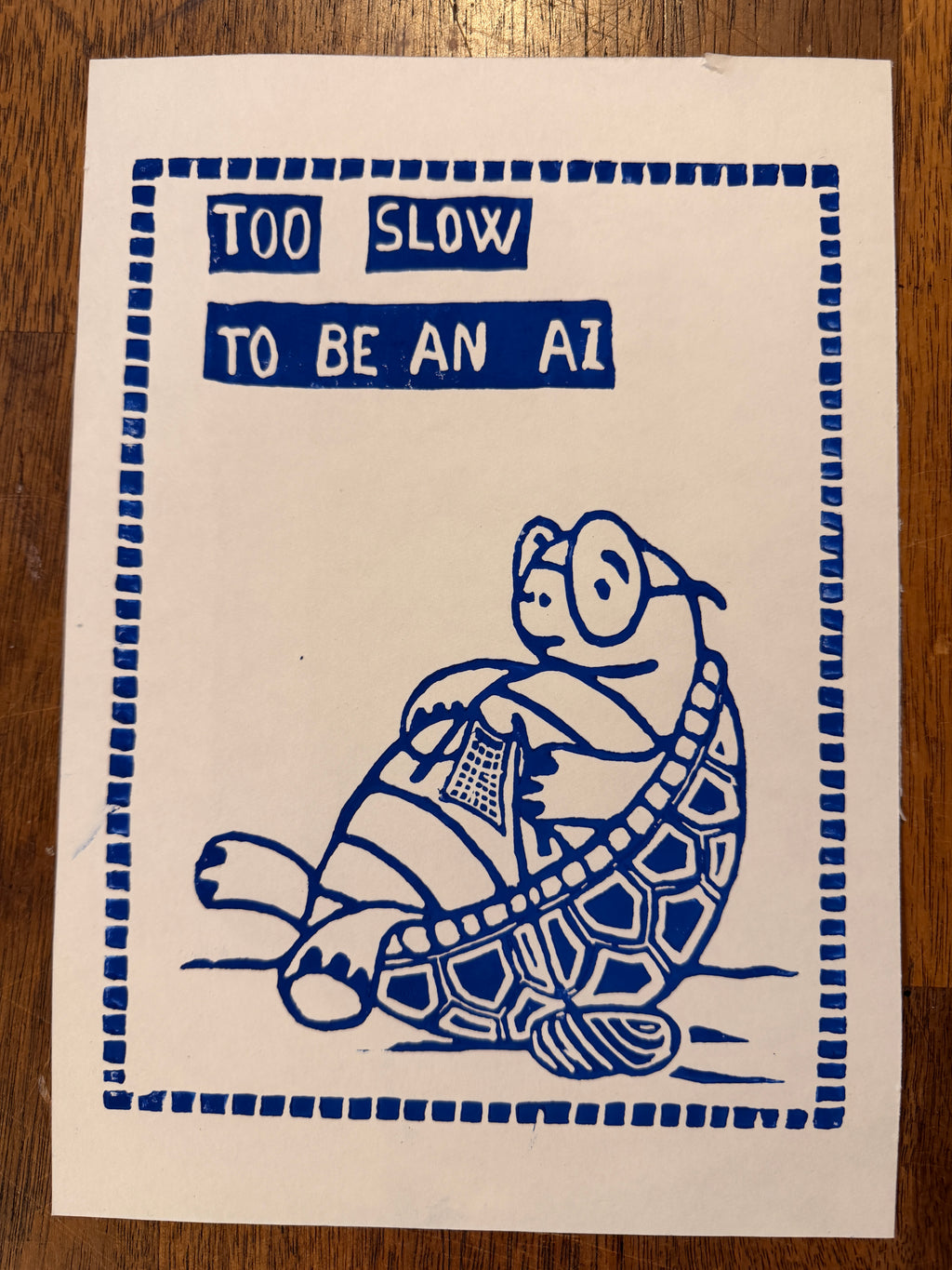 Strikkende skildpadde